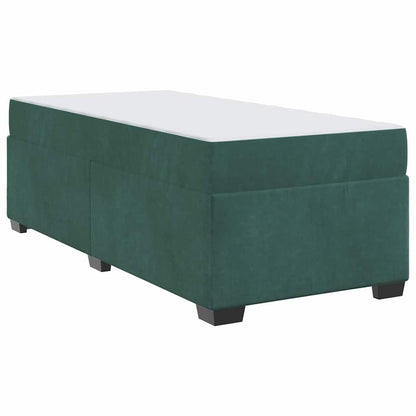 Bedframe met matras Anders Donkergroen 90 x 200 cm Fluweel
