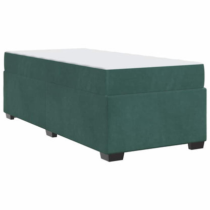 Bedframe met matras Anders Donkergroen 90 x 200 cm Fluweel