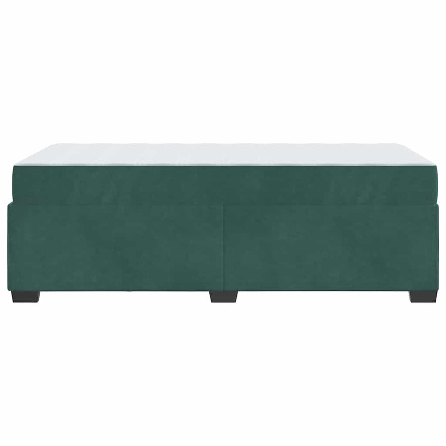 Bedframe met matras Anders Donkergroen 90 x 200 cm Fluweel