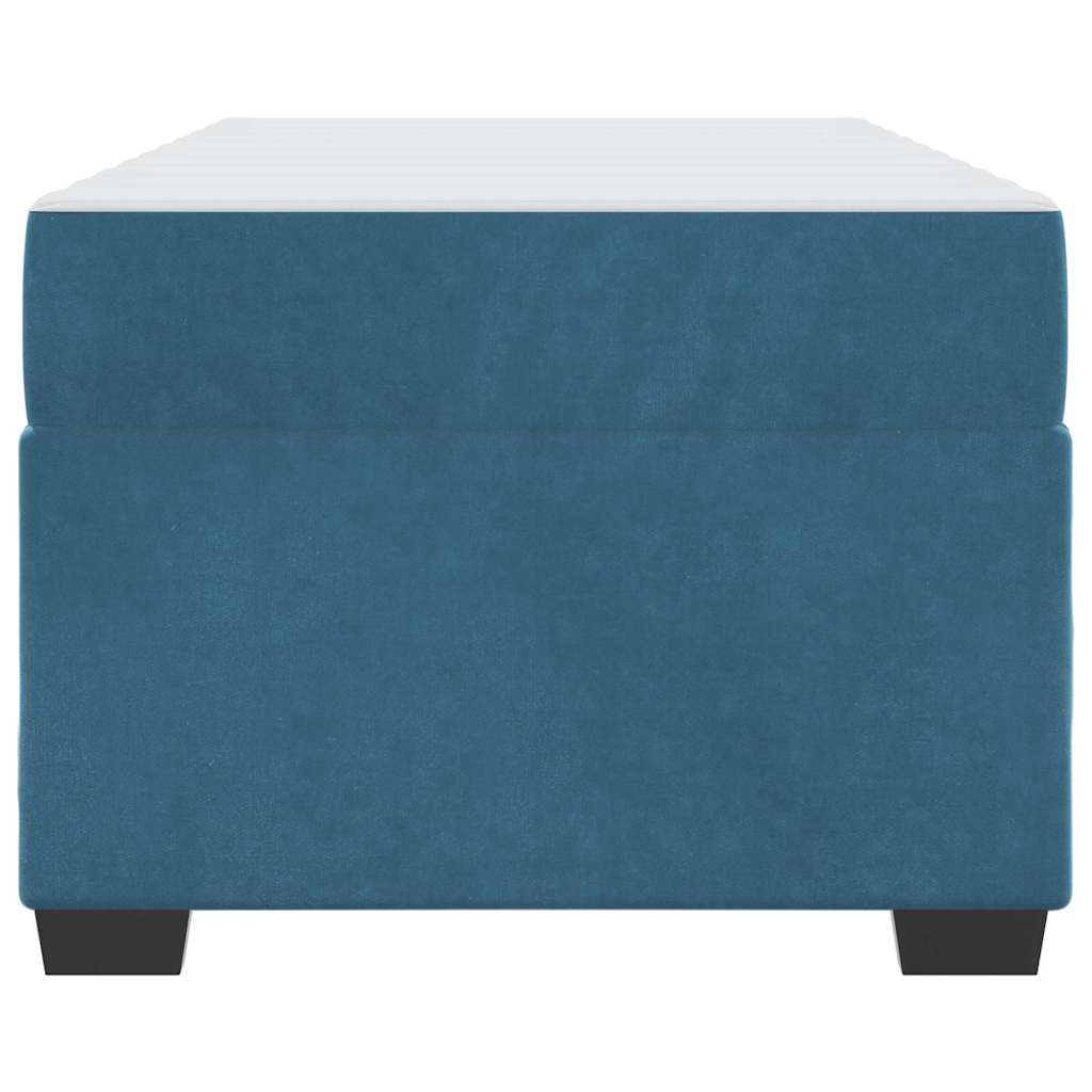 Bedframe met matras Anders Donkerblauw 90 x 200 cm Fluweel