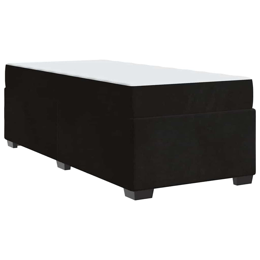 Bedframe met matras Anders Zwart 100 x 200 cm Fluweel