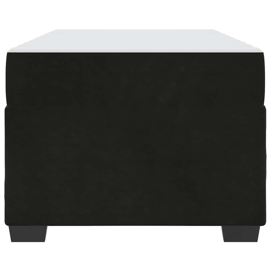 Bedframe met matras Anders Zwart 100 x 200 cm Fluweel