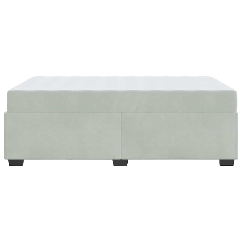 Bedframe met matras Anders Lichtgrijs 120 x 190 cm Fluweel
