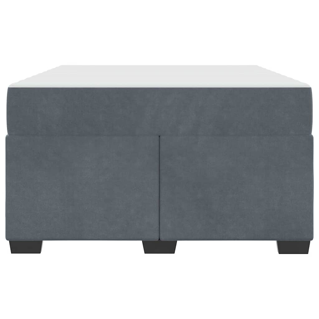 Bedframe met matras Anders Donkergrijs 120 x 190 cm Fluweel