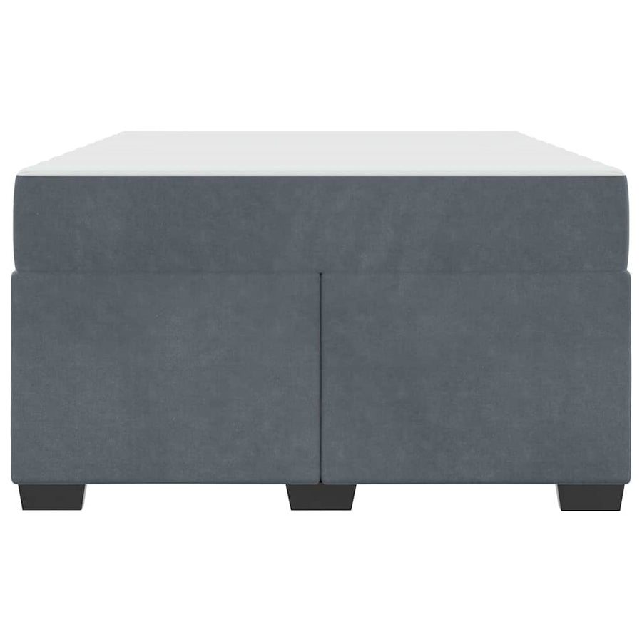 Bedframe met matras Anders Donkergrijs 120 x 190 cm Fluweel