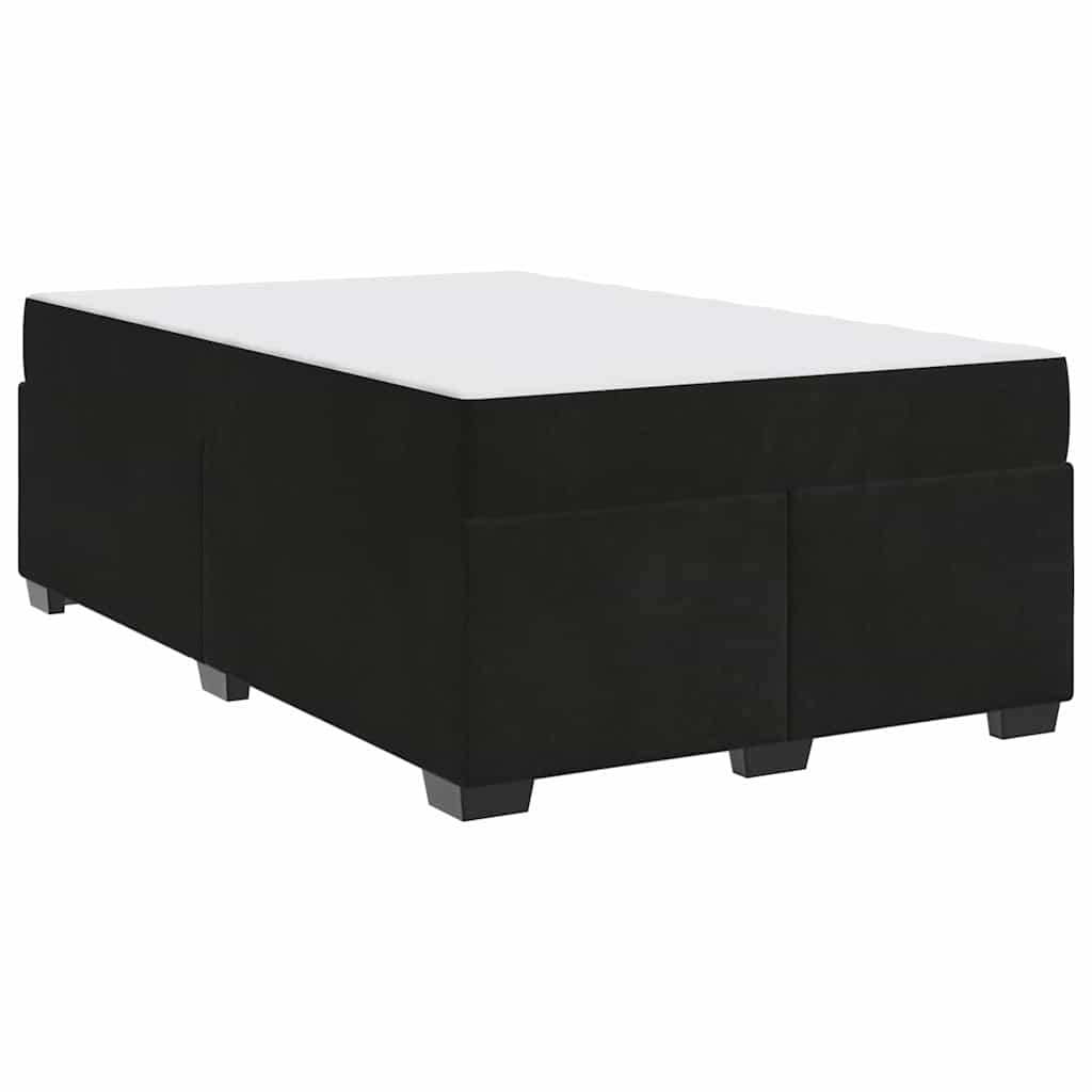 Bedframe met matras Anders Zwart 120 x 190 cm Fluweel