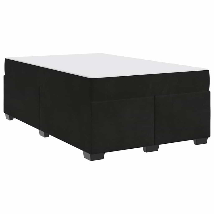 Bedframe met matras Anders Zwart 120 x 190 cm Fluweel