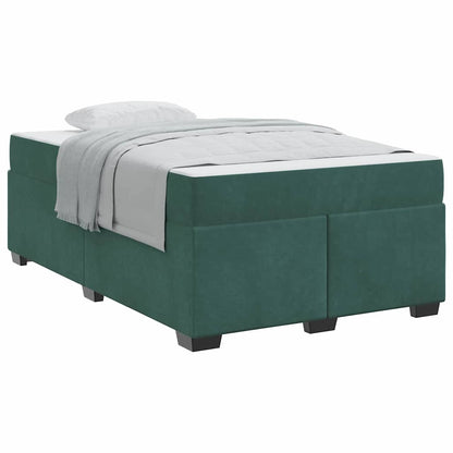 Bedframe met matras Anders Donkergroen 120 x 190 cm Fluweel