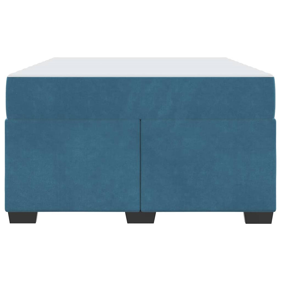 Bedframe met matras Anders Donkerblauw 120 x 190 cm Fluweel