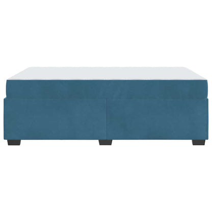 Bedframe met matras Anders Donkerblauw 120 x 190 cm Fluweel