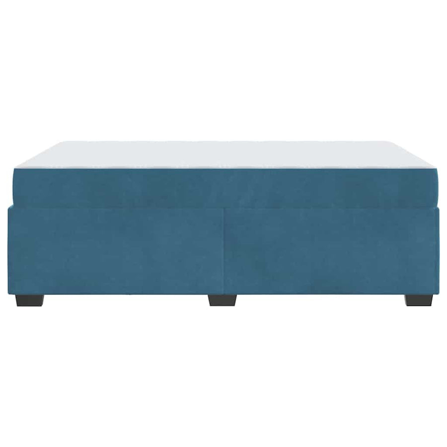 Bedframe met matras Anders Donkerblauw 120 x 190 cm Fluweel