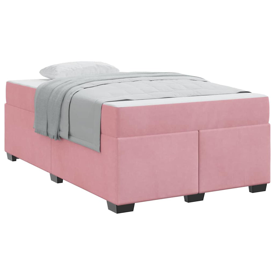 Bedframe met matras Anders Roze 120 x 190 cm Fluweel