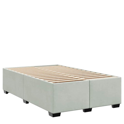 Bedframe met matras Anders Lichtgrijs 120 x 200 cm Fluweel