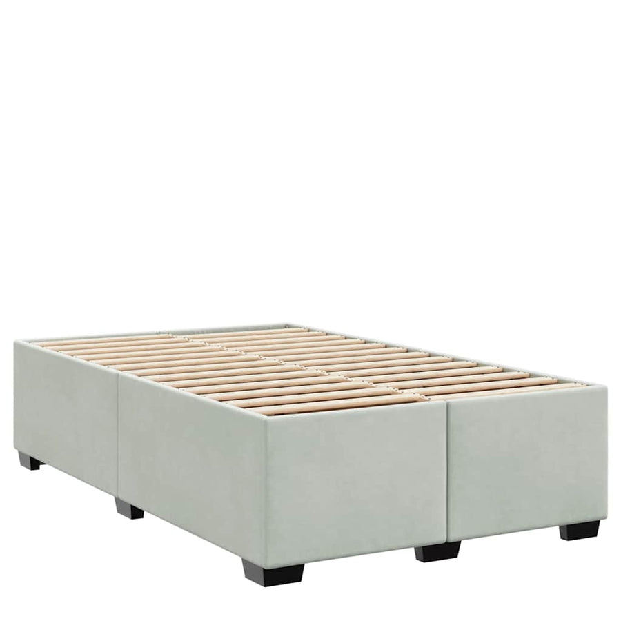 Bedframe met matras Anders Lichtgrijs 120 x 200 cm Fluweel