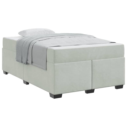 Bedframe met matras Anders Lichtgrijs 120 x 200 cm Fluweel