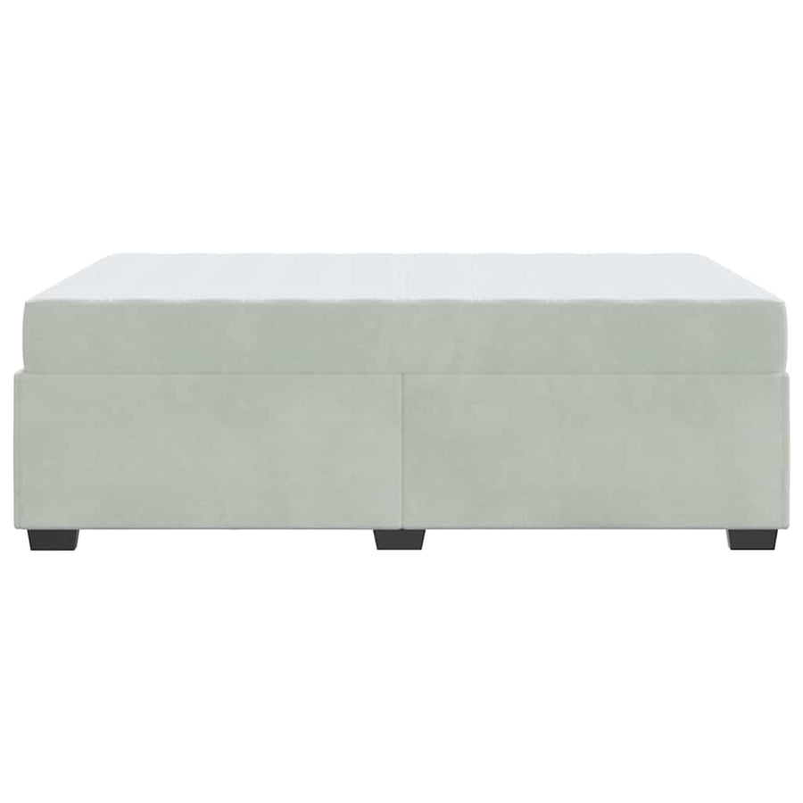 Bedframe met matras Anders Lichtgrijs 120 x 200 cm Fluweel
