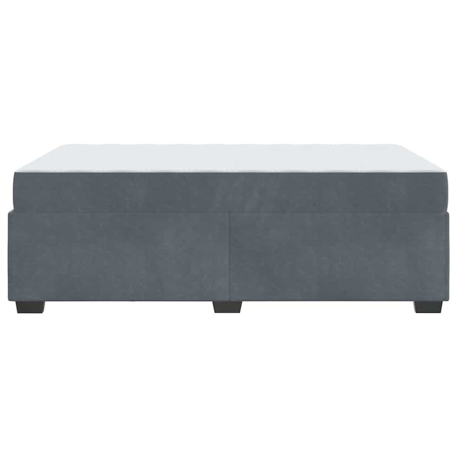 Bedframe met matras Anders Donkergrijs 120 x 200 cm Fluweel