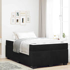 Bedframe met matras 120x200 cm zwart stof