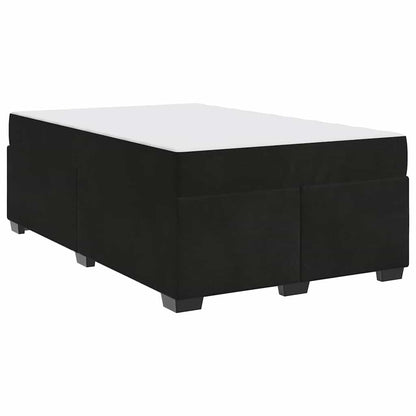 Bedframe met matras Anders Zwart 120 x 200 cm Fluweel