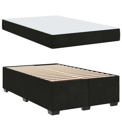 Bedframe met matras Anders Zwart 120 x 200 cm Fluweel