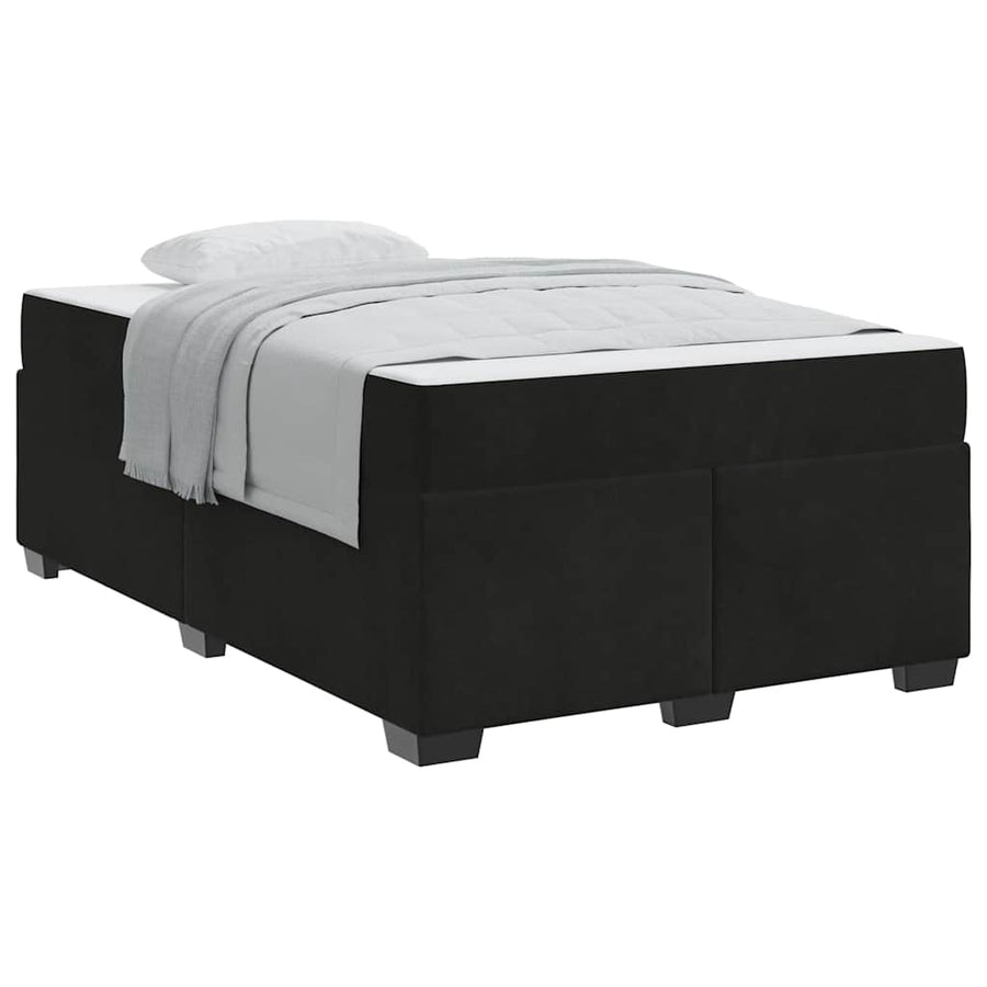 Bedframe met matras Anders Zwart 120 x 200 cm Fluweel