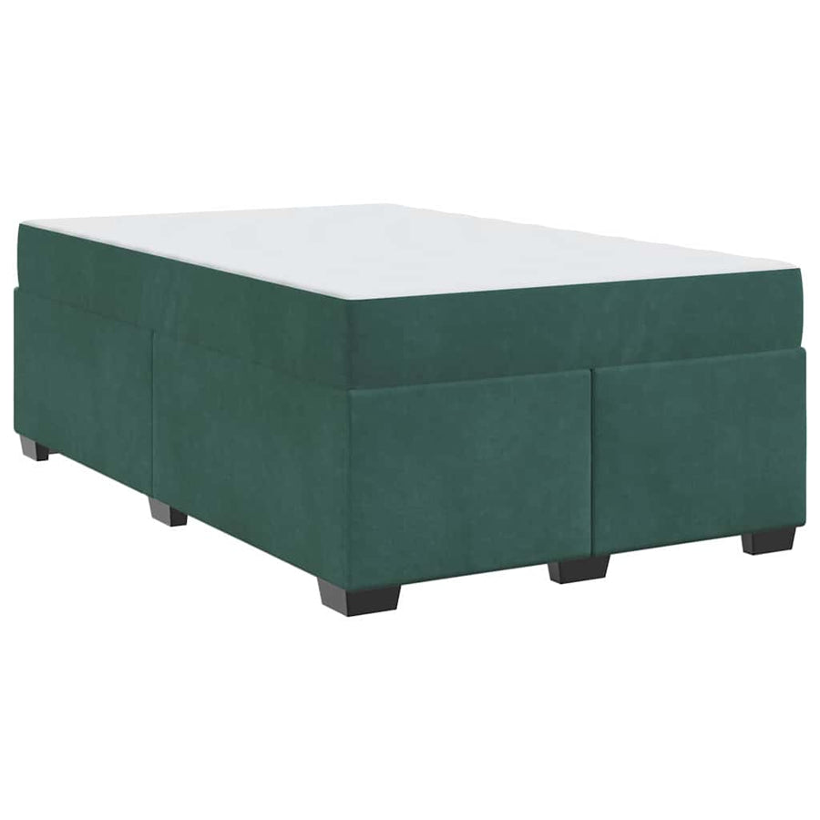 Bedframe met matras Anders Donkergroen 120 x 200 cm Fluweel