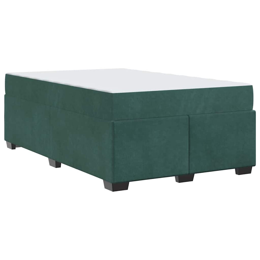 Bedframe met matras Anders Donkergroen 120 x 200 cm Fluweel