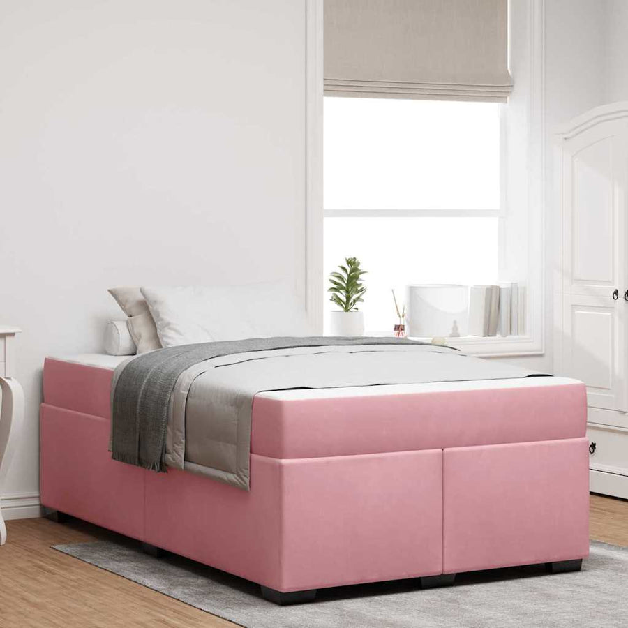 Bedframe met matras Anders Roze 120 x 200 cm Fluweel