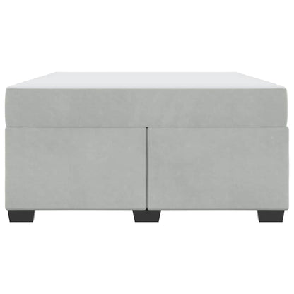 Bedframe met matras Anders Lichtgrijs 140 x 200 cm Fluweel