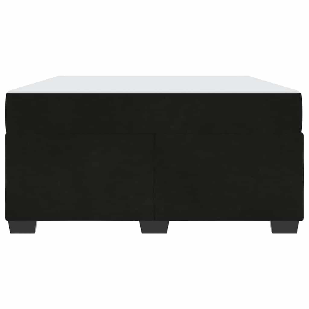 Bedframe met matras Anders Zwart 140 x 200 cm Fluweel