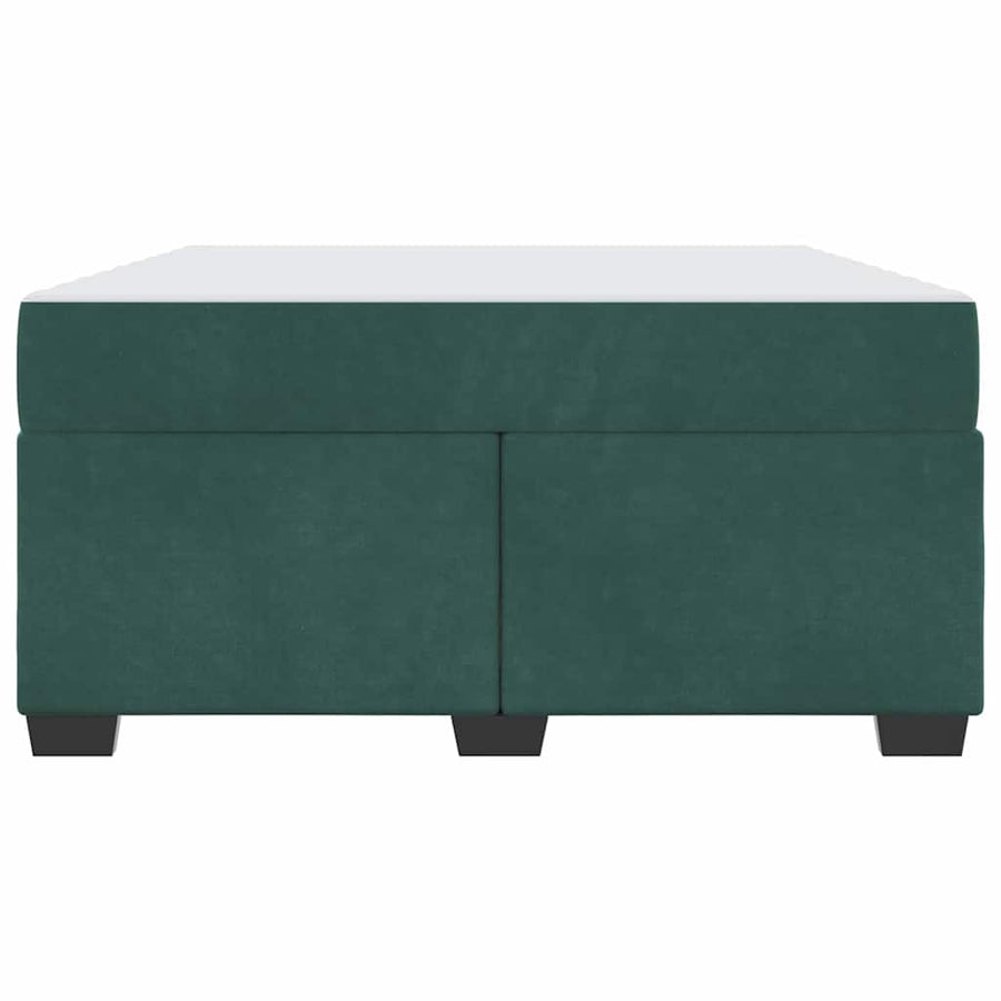Bedframe met matras Anders Donkergroen 140 x 200 cm Fluweel