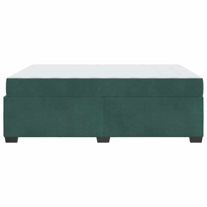 Bedframe met matras Anders Donkergroen 140 x 200 cm Fluweel