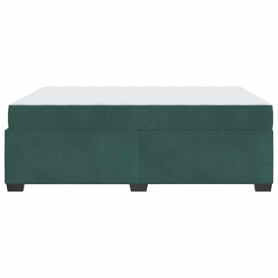 Bedframe met matras Anders Donkergroen 140 x 200 cm Fluweel