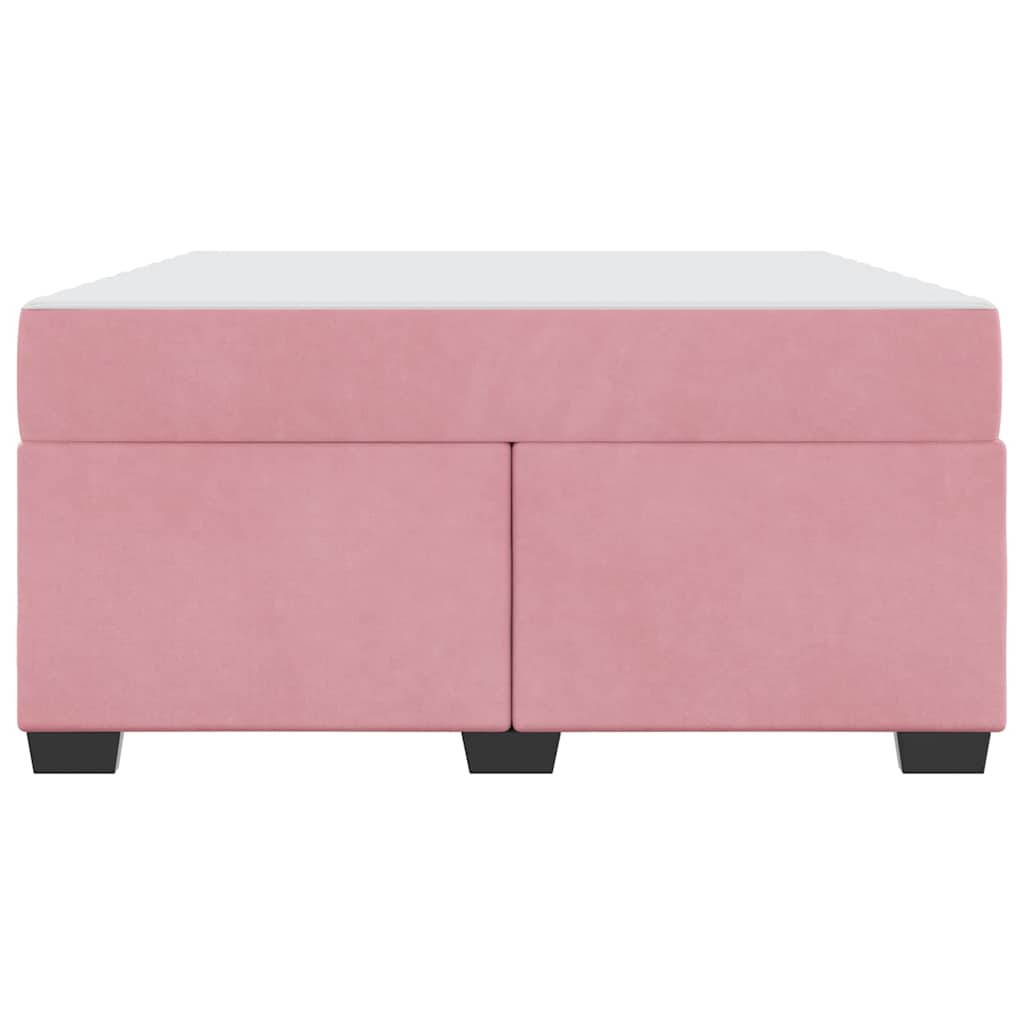 Bedframe met matras Anders Roze 140 x 200 cm Fluweel