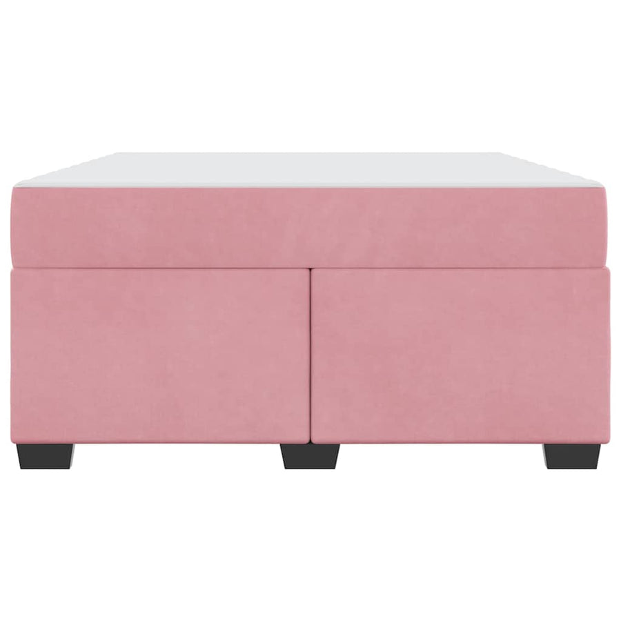Bedframe met matras Anders Roze 140 x 200 cm Fluweel