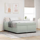 Bedframe 160x200 cm lichtgrijs stof