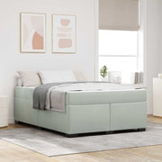 Bedframe 160x200 cm lichtgrijs stof