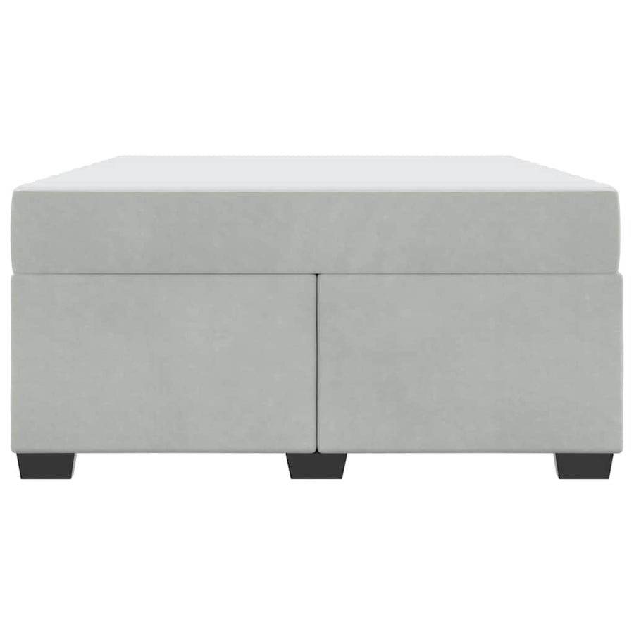 Bedframe met matras Anders Lichtgrijs 160 x 200 cm Fluweel