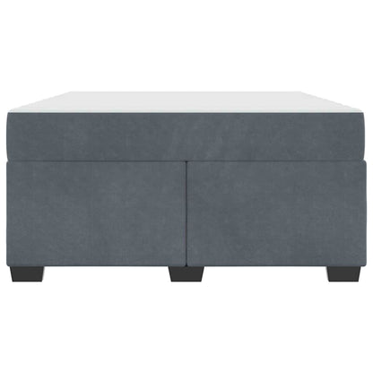 Bedframe met matras Anders Donkergrijs 160 x 200 cm Fluweel