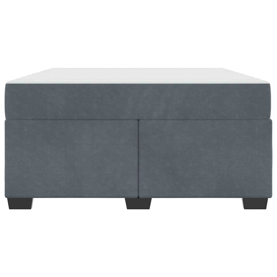 Bedframe met matras Anders Donkergrijs 160 x 200 cm Fluweel