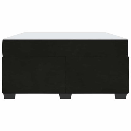 Bedframe met matras Anders Zwart 160 x 200 cm Fluweel
