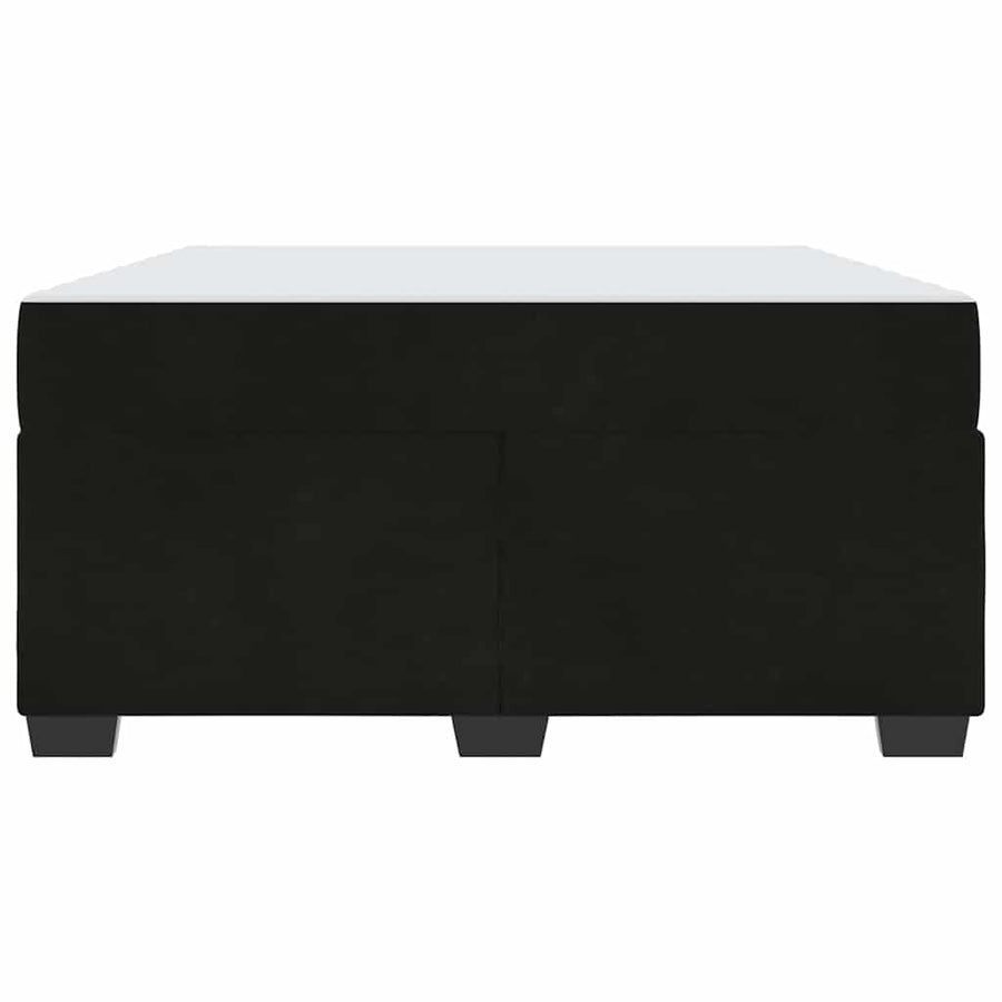 Bedframe met matras Anders Zwart 160 x 200 cm Fluweel