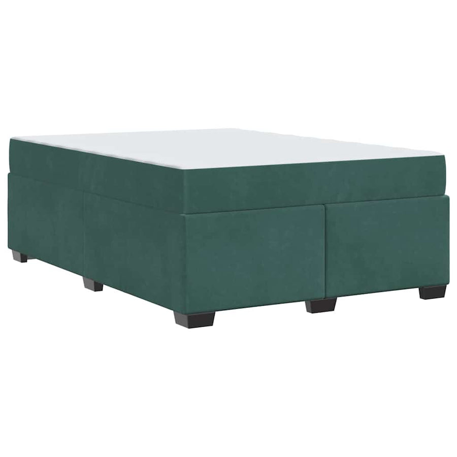 Bedframe met matras Anders Donkergroen 160 x 200 cm Fluweel