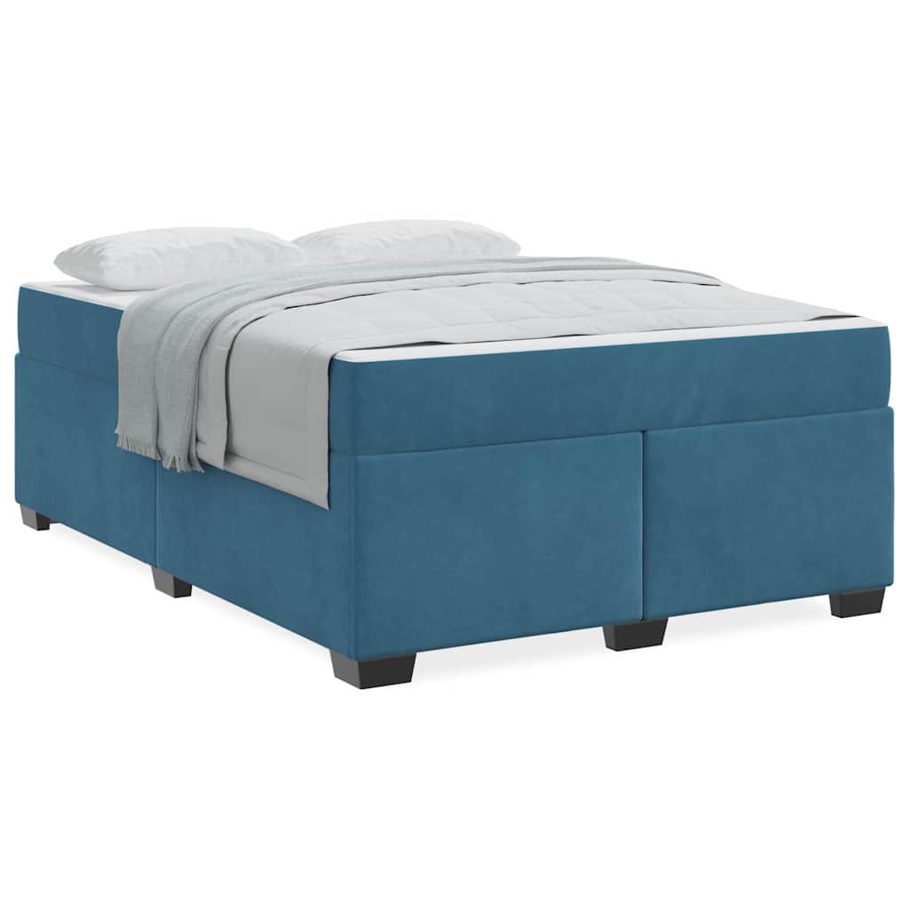 Bedframe Anders Donkerblauw 160 x 200 cm Fluweel