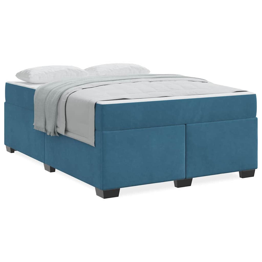 Bedframe Anders Donkerblauw 160 x 200 cm Fluweel