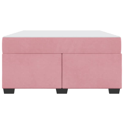 Bedframe met matras Anders Roze 160 x 200 cm Fluweel