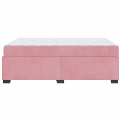 Bedframe met matras Anders Roze 160 x 200 cm Fluweel