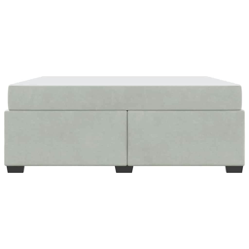 Bedframe met matras Anders Lichtgrijs 180 x 200 cm Fluweel