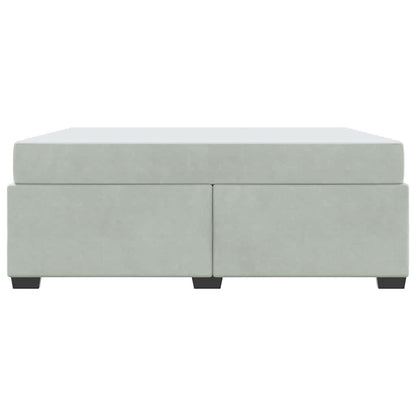 Bedframe met matras Anders Lichtgrijs 180 x 200 cm Fluweel