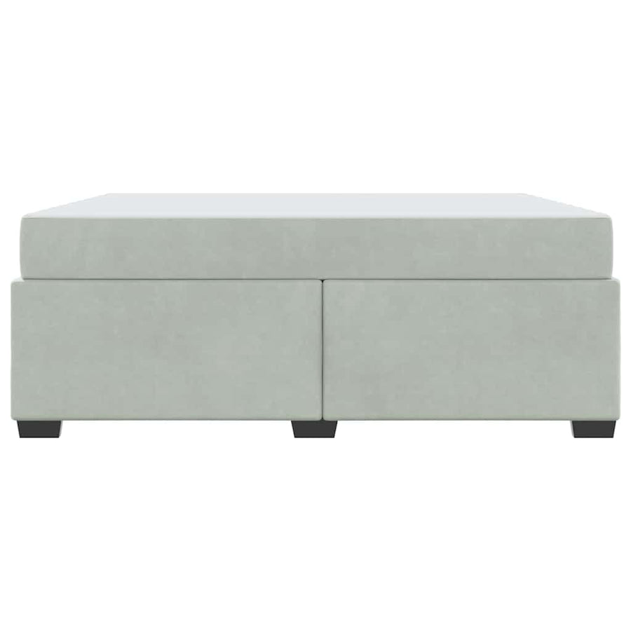 Bedframe met matras Anders Lichtgrijs 180 x 200 cm Fluweel